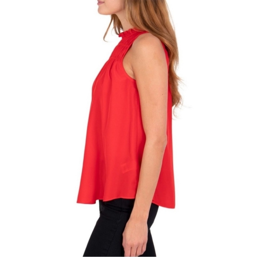 Joie Vibrant Red Sleeveless Blouse Sz XS New with Tag - Picture 2 of 4